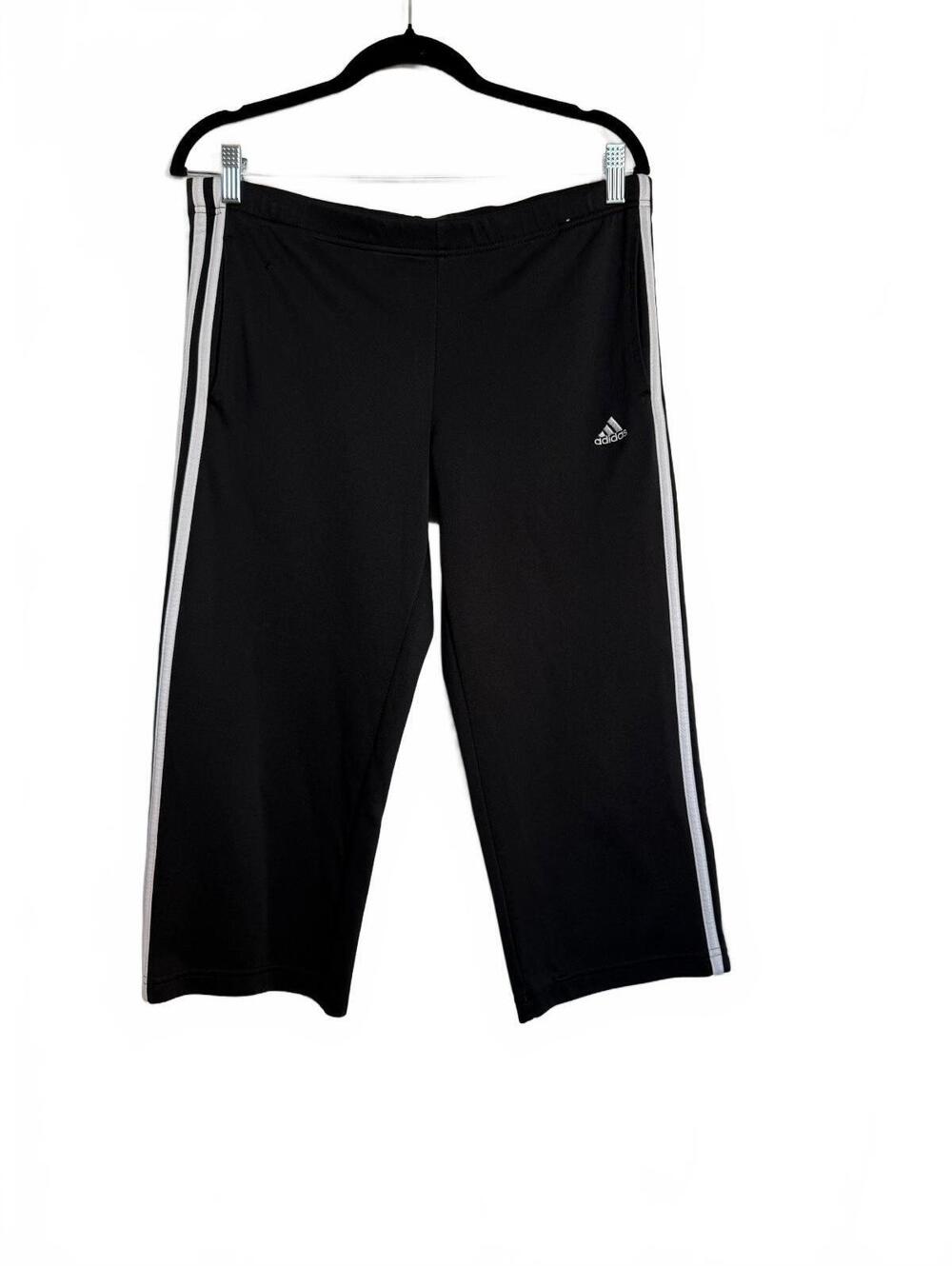 Adidas y2k Black Cropped Athletic Pants